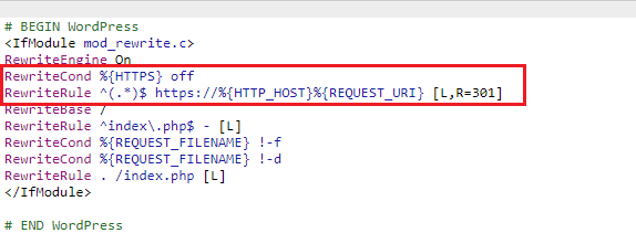 htaccess HTTPS RewriteCond RewriteRule